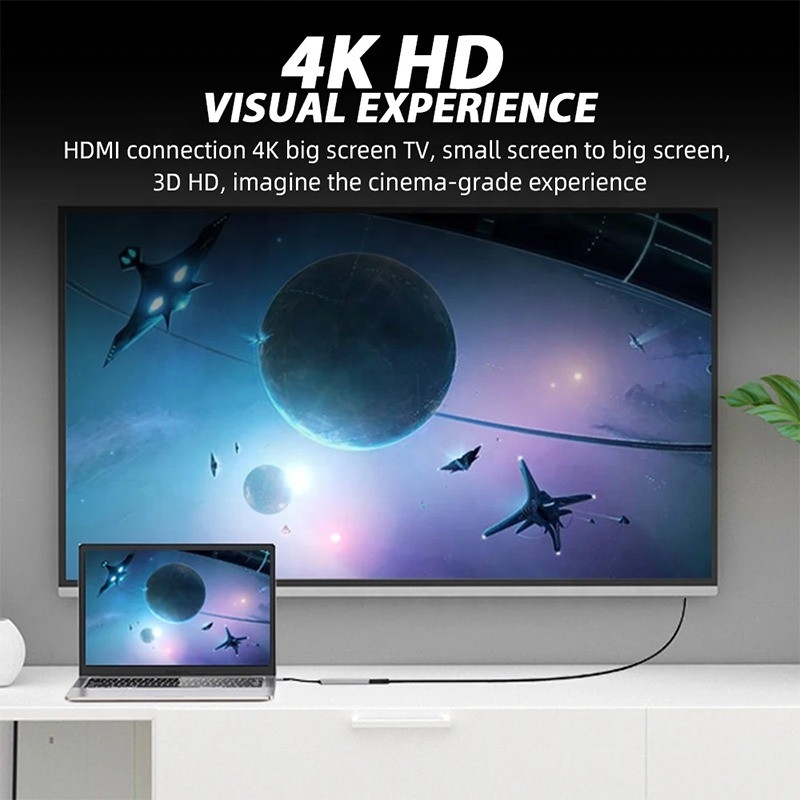 USB 3.1 Docking Station Hub με αναγνώστη κάρτας SD 4K HDMI USB3.0 TF και φόρτιση PD 87W