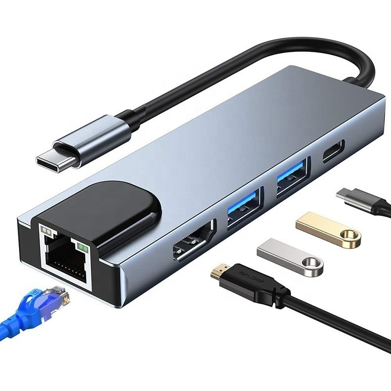 USB C Adapter 13 σε 1 4K HDMI Hub Τύπος C σε HDMI 4K USB 3.0 2.0 PD Μετατροπέας φόρτισης