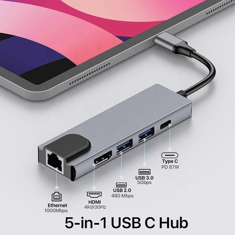 USB C Adapter 13 σε 1 4K HDMI Hub Τύπος C σε HDMI 4K USB 3.0 2.0 PD Μετατροπέας φόρτισης