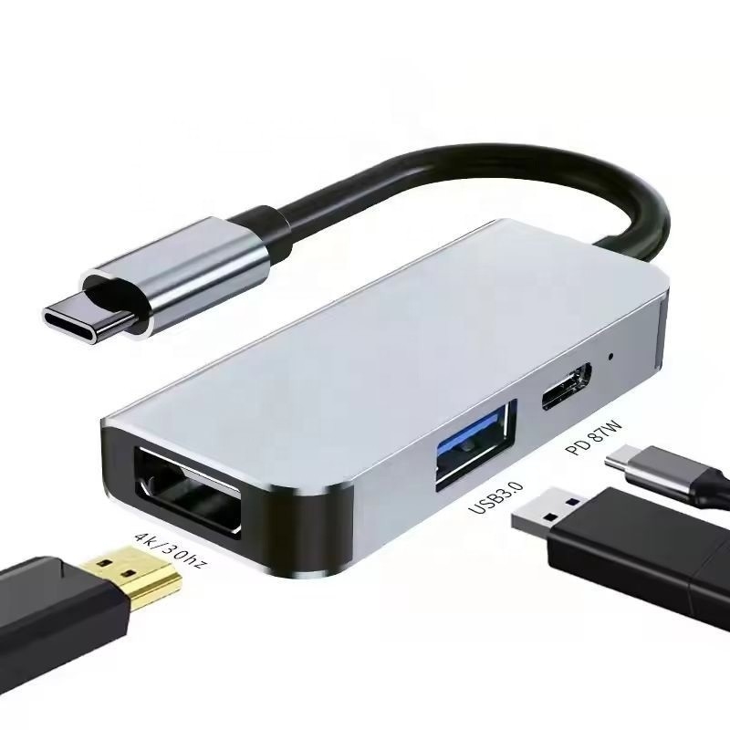 USB 3.1/USB Type-C Hub Adapter Docking Station με 4K HDMI USB3.0 USB 3.0 Type C PD