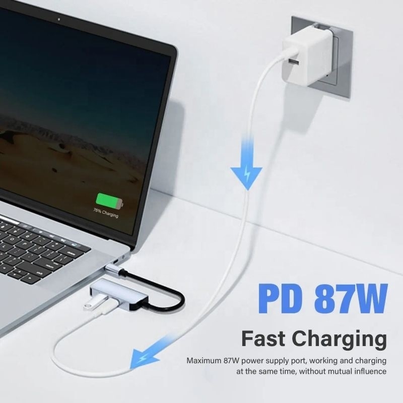 USB 3.1/USB Type-C Hub Adapter Docking Station με 4K HDMI USB3.0 USB 3.0 Type C PD