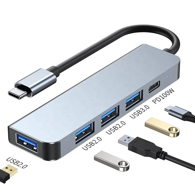 9-In-1 USB C Type C Adapter Hub με φόρτιση 100W PD και έξοδο USB3.0 3*USB2.0