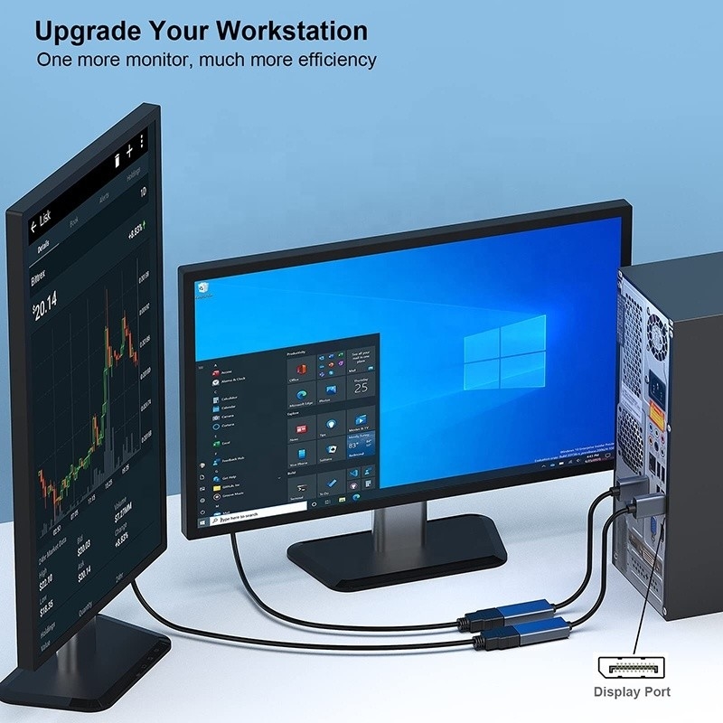 4K ανάλυση USB C Hub Displayport σε HDMI Adapter Cable αρσενικό σε θηλυκό 1080P 4K30Hz 4K60Hz