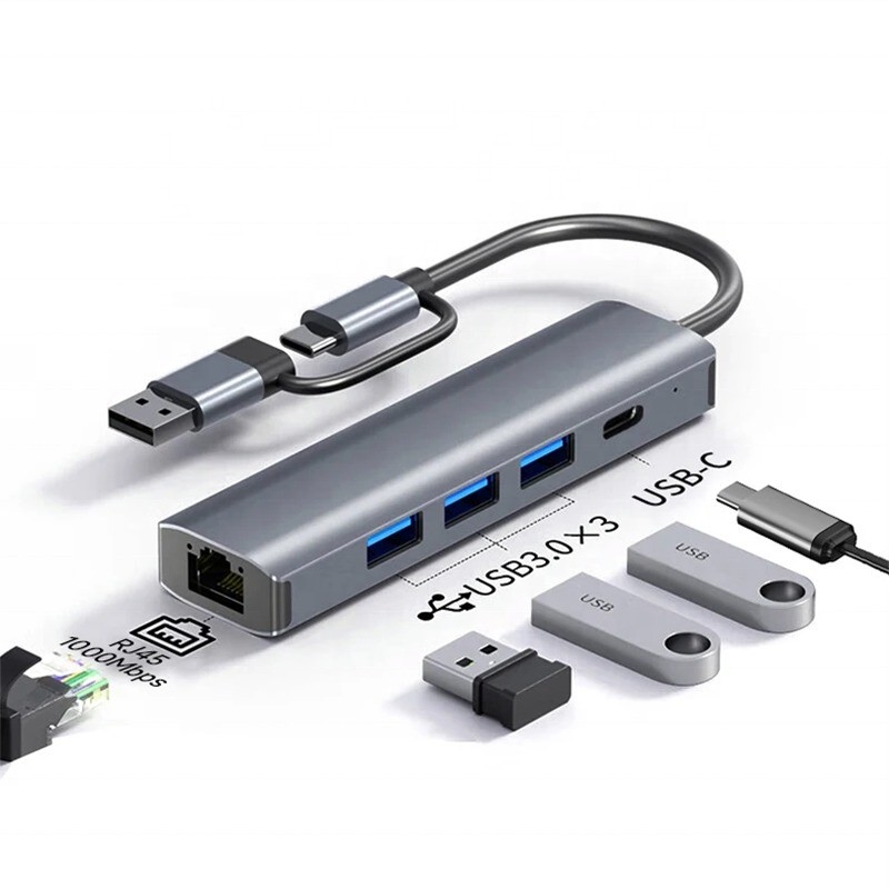 12-in-1 Multiport Adapter USB C Hub Docking Station με διεπαφή USB 3.1 και RJ45 Gigabit Ethernet