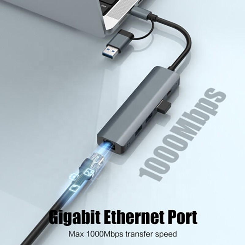 12-in-1 Multiport Adapter USB C Hub Docking Station με διεπαφή USB 3.1 και RJ45 Gigabit Ethernet
