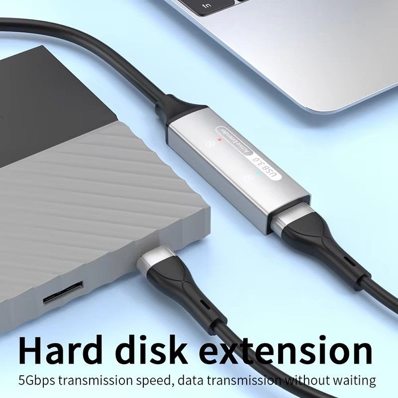 USB 3.0 Hub επέκταση τύπου A αρσενικό προς θηλυκό καλώδιο δεδομένων με USB C Hub ισχύος επιπλέον μακρύ