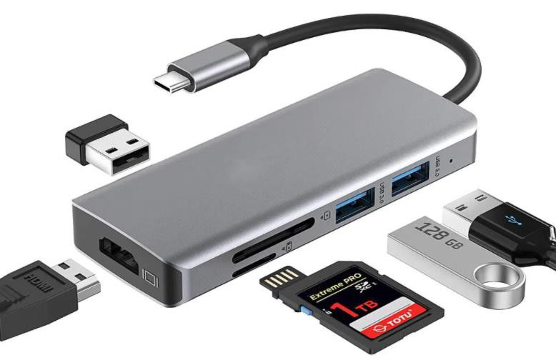 Προσαρμοσμένο μήκος Γκρίζα USB-C σε HDMI 2.1 Αναπροσαρμοστής 8K 60Hz για ταχύτητα USB τύπου C 3.1 φορητοί υπολογιστές
