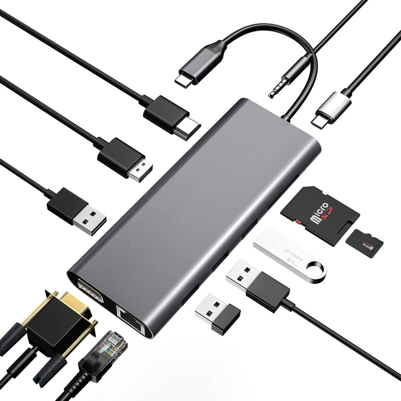 Προσαρμοσμένο μήκος Γκρίζα USB-C σε HDMI 2.1 Αναπροσαρμοστής 8K 60Hz για ταχύτητα USB τύπου C 3.1 φορητοί υπολογιστές