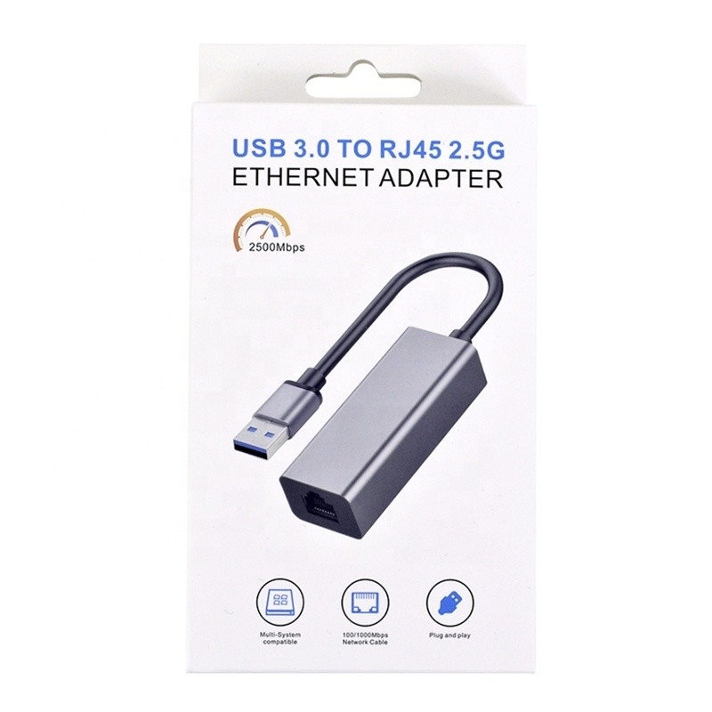 2500Mbps Super Speed 2.5G USB 3.0 Network Card Adapter με 2.5G Gigabit Ethernet