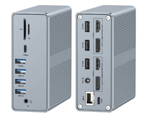 Παροχή ισχύος έως 120W USB-C Hub Docking Station WithmicroSD3.0 Card Reader με απόδοση