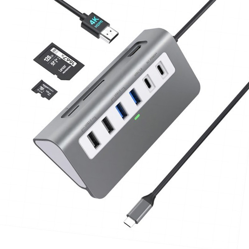 USB 3.1 Διασύνδεση 4-In-1 Τύπου C Hub Πολλαπλός προσαρμογός για ταχεία μεταφορά δεδομένων