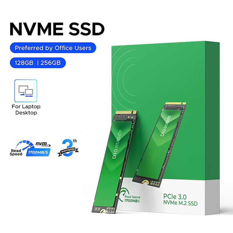 Υψηλής ταχύτητας PCIe 3.0 Διασύνδεση M.2 SSD με χωρητικότητα 128GB και SATA 6Gb/s Controller