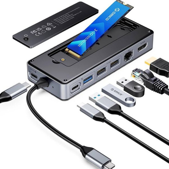 Δείκτης σύνδεσης USB 3.0 Περιφράγματος σταθμού υποστήριξης NVMe NGFF SSD Windows Mac Chrome OS