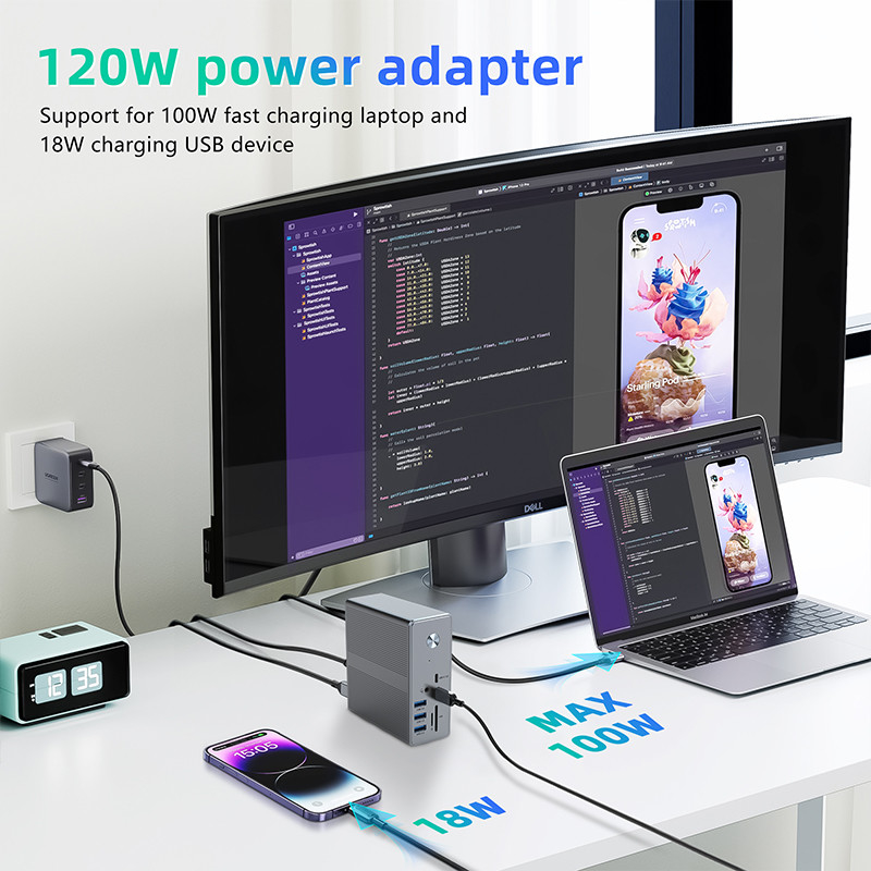 Υψηλής συμβατότητας USB C προσαρμογός για οθόνη 8K Windows με υποστήριξη OEM και υποστήριξη οθόνης 1K