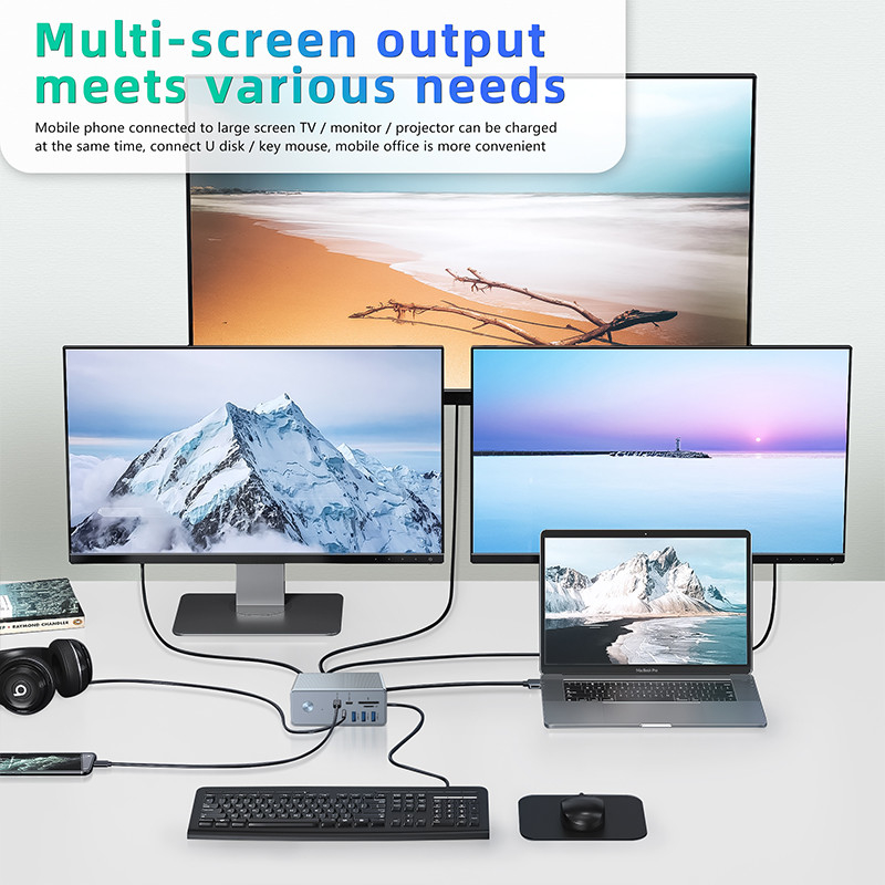 Υψηλής συμβατότητας USB C προσαρμογός για οθόνη 8K Windows με υποστήριξη OEM και υποστήριξη οθόνης 1K