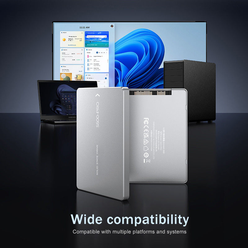 Μέχρι 4TB SSD Αντίσταση σε κρούσματα 350G σε 0,5ms 0°C έως 55°C Αντίσταση σε κρούσματα