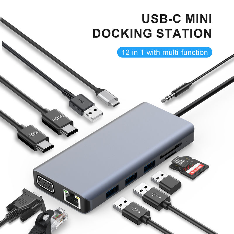 USB-C Docking Station Ο τέλειος συνδυασμός του τύπου διεπαφής USB 3.1 και της σύνδεσης θύρας τύπου C