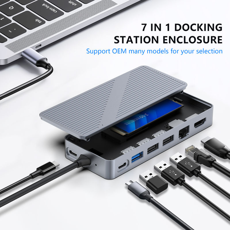 USB-C Docking Station USB 3.0 1G Ethernet 4K HDMI για συσκευές USB C Συμβατότητα