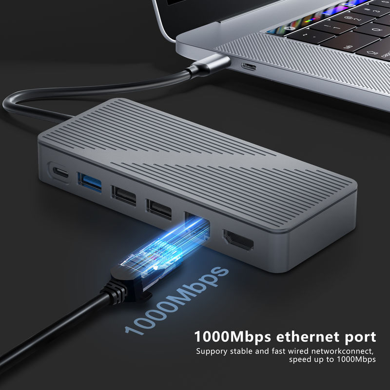 USB-C Docking Station USB 3.0 1G Ethernet 4K HDMI για συσκευές USB C Συμβατότητα