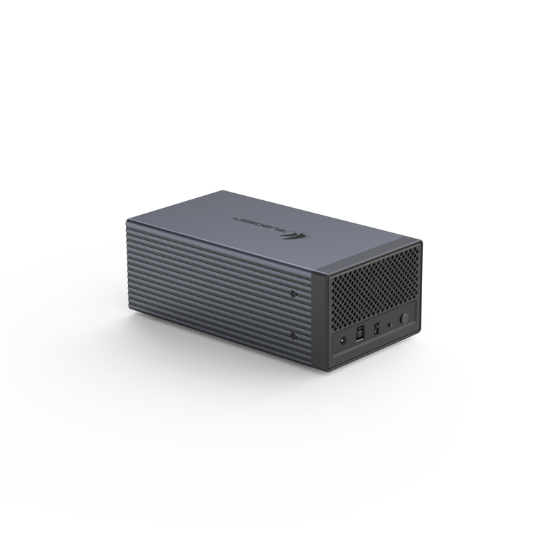 4 Bay Aircraft-grade Aluminum Alloy RAID HDD Enclosure με Hardware RAID 6 Modes και διπλή συστοιχία αποθήκευσης 10Gbps τύπου C DAS