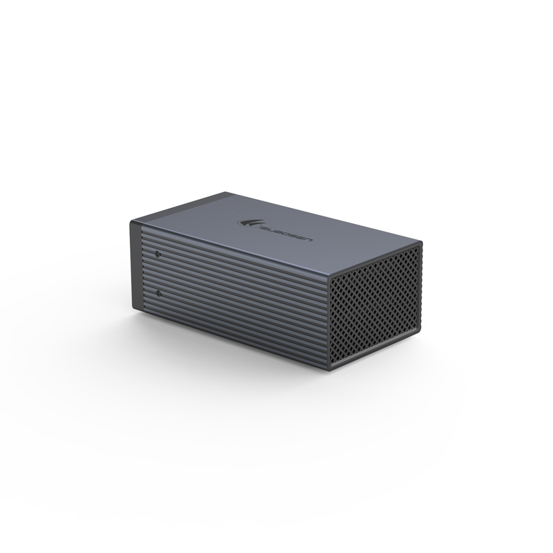 4 Bay Aircraft-grade Aluminum Alloy RAID HDD Enclosure με Hardware RAID 6 Modes και διπλή συστοιχία αποθήκευσης 10Gbps τύπου C DAS