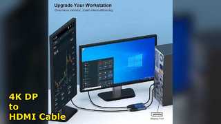 Θύρα οθόνης σε καλώδιο HDMI Προσαρμογέας 4K