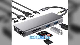 0 Σε USB C Hub Dual K 60Hz HDMI Adapter